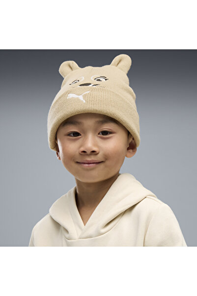 Puma Bean Animal Căciulă cu calotă medie pentru copii, Maro, Copii