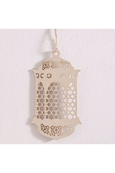 Generic New In Afreen Wood Cutwork Lantern Décor-11.8X0.3X20Cm