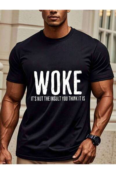 9JY تي شيرت Woke Democratic Progressive T Equality كاجوال برقبة دائرية خفيف ا...