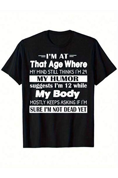 KYMC07 [تي شيرت Age T-Shirt] تي شيرت بتصميم مزحة لعمر 40/50/60 سنة بعبارة "عن...