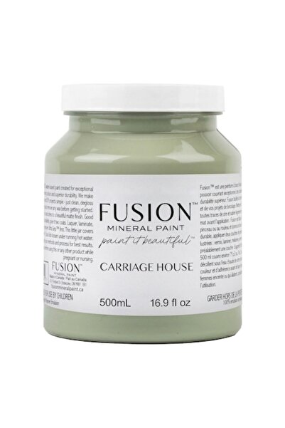 Fusion Vopsea minerală pentru mobilier, Carriage House, gri-verde cald, finis...