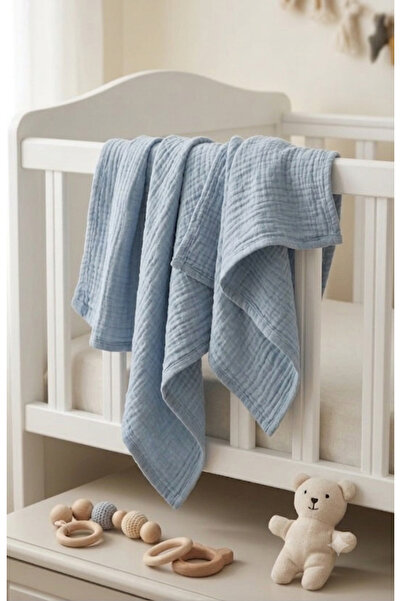 Manora 4 Layer Muslin Baby Blanket 80X80 cm - Baby Blanket & Newborn Swaddle