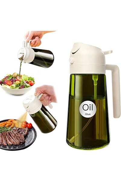 GENERAL YARRAMATE 470ml Light-Blocking Dark Oil Sprayer for Cooking, 2 in 1 O...