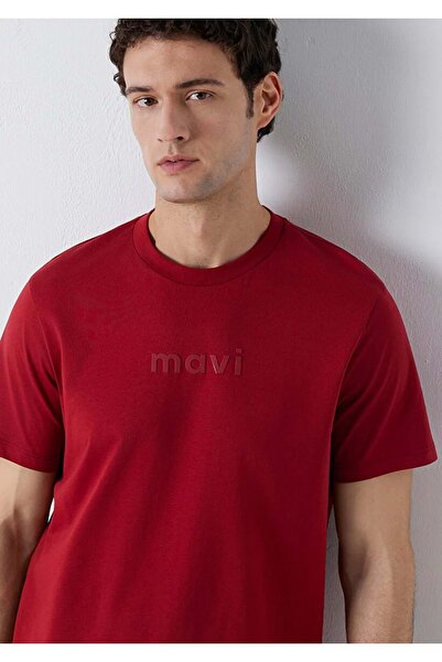 Mavi M0612732 Logo Printed T-Shirt Men's T-Shirt Red