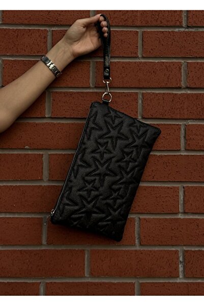 Yıldız Dikişli Clutch Star Kadın Çanta