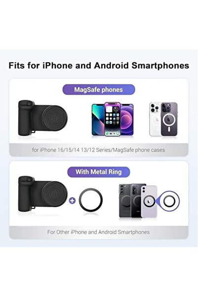 Zurligi Magnetic Camera Grip, 3 in 1 Fill Light Assist Shooting Grip | with D...