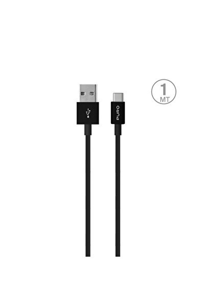 Puro Elektrik Cablu USB-A USB-C 1M pentru încărcare și transfer de date cu fu...