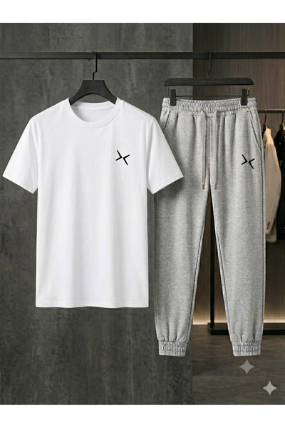 CLOTHES33 تي شيرت رياضي مكون من قطعتين، رقيق، صيفي، مقاوم للعرق، مطبوع، للنسا...