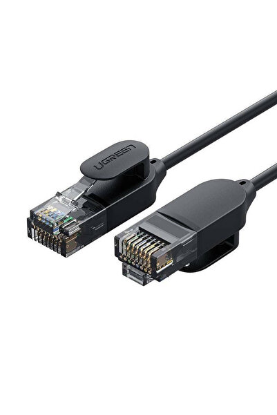 Ugreen Καλώδιο Δικτύου NW122 Ethernet RJ45 Cat.6A UTP Ultra Slim Μαύρο 1m 70332