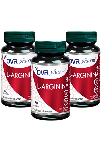 DVR Pharm Pachet L-arginina cristalizata pura 400mg, sustine performanta fizi...