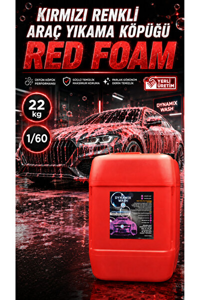 dynamix wash Kırmızı Renkli Araç Yıkama Köpüğü 22 KG