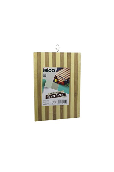 Marsilyan 22 X 32 X 1.4cm White Striped Wooden Bamboo Cutting Board - Cutting...