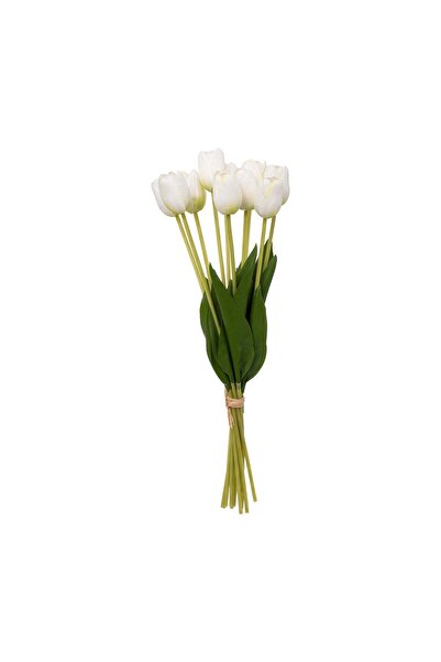 Atmosphera Buchet de lalele - Alb, H.48 cm