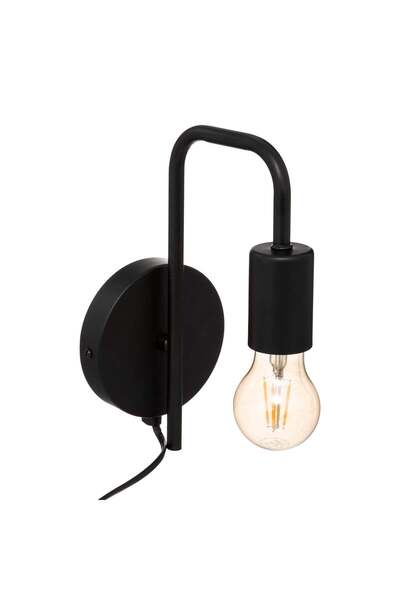 Atmosphera Aplică de perete "Keli" - Metal negru, D.12 cm