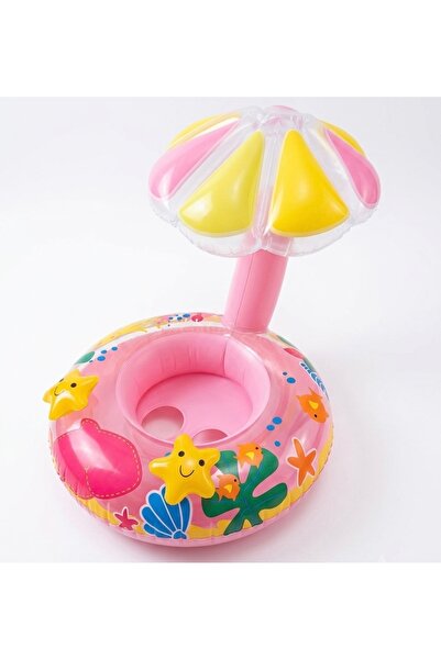 Downtown Palmiye Gölgelikli Tenteli Çocuk Deniz Simiti Baby Float Bebek Deniz...