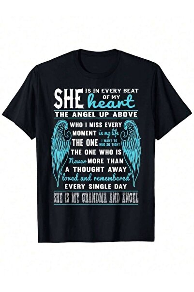 LİNA06 Men Women Guardian T-Shirt She Is In Every Beat Of My Heart Turquoi An...