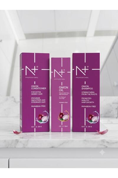 Nplus N+ ONION HAIR CARE COMBO SET- ONION OIL + SHAMPOO+ CONDITIONER