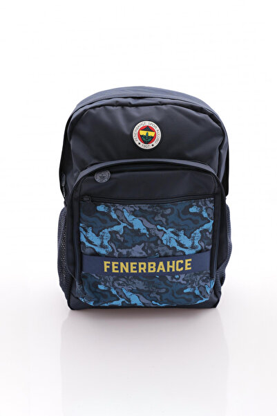 Fenerbahçe Camouflage Backpack with Column Detail