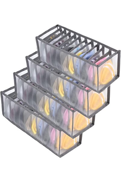 STARSTAR Four foldable storage bags, lingerie organizer box, for storing bras...