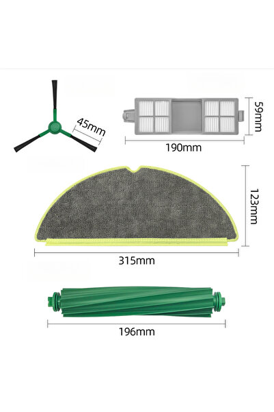 STARSTAR Accessories for iRobot robot vacuums, including a 4-piece set of 205...