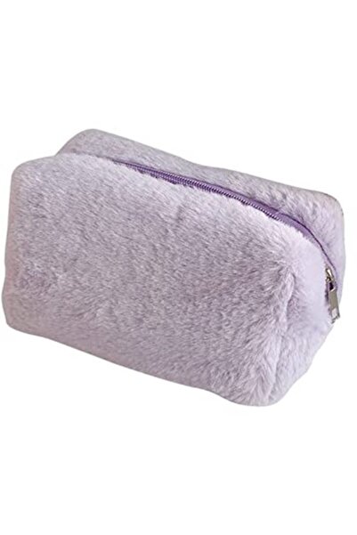 STARSTAR Purple plush pencil case, suitable for students and office use - mul...