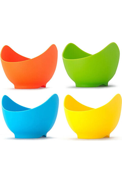 STARSTAR set of 4 silicone egg pans, mini microwave-safe egg pans, can be use...