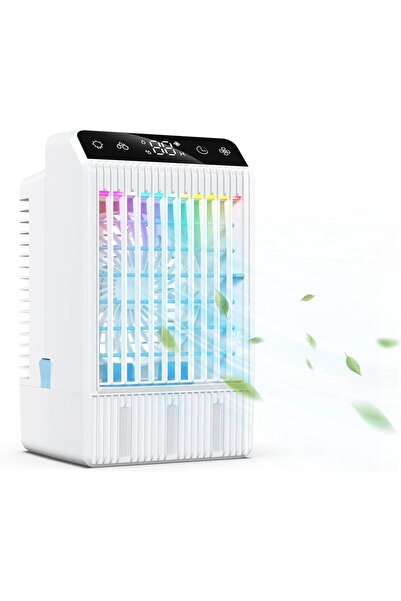 STARSTAR Portable 1L Evaporative Air Cooler Fan, Personal Water-Cooled Mini A...