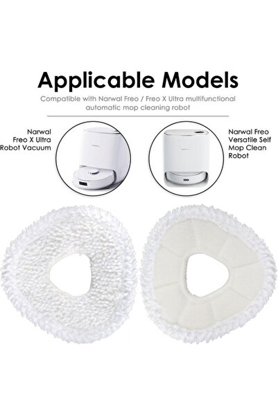 STARSTAR 4-pack - Washable floor cloth - Reusable - Suitable for robot vacuum...