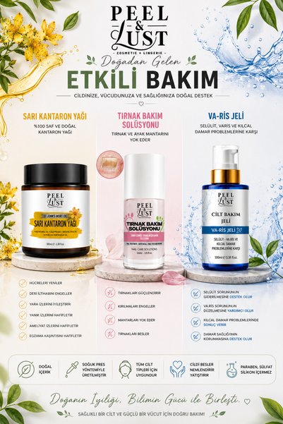 peel & lust - cosmetic & lingerie - كريم مع إضافة نبات عشبة القنطريون، جل VA-RIS
