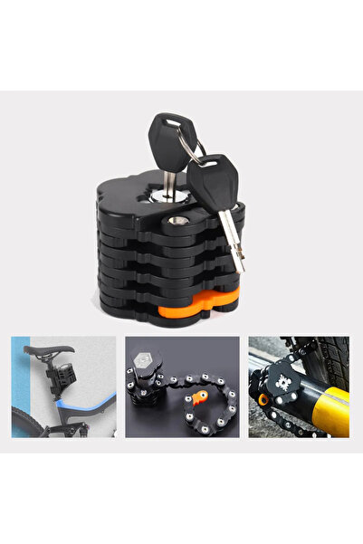 Morvena Picks Broasca bicicletei, broasca pliabila, incuietoare cu lant, 3 ch...