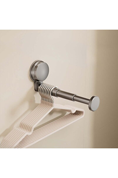 STARSTAR Extendable suction cup clothes hanger, no-drill wall-mounted clothes...
