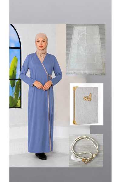 ELİF&ASLI YANDAN BAĞLAMALI NAMAZ ELBİSESİ, SECCADE YASİN TESBİH SETİ, HEDİYEL...