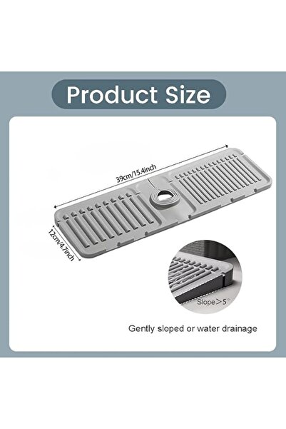 Generic Silicone Tap Mat Splash Guard, Tap Mat for Kitchen Sink, Tap Sink Spl...