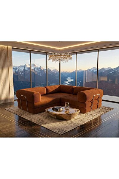 NESTİME Nestime® 200x200 cm 50 DNS modüler sünger köşe koltuk; tamamen sünger...