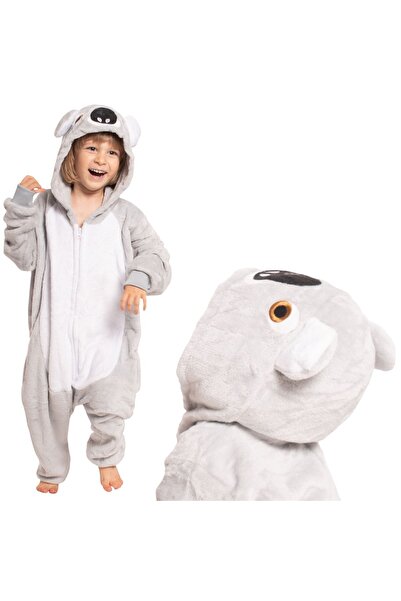 OEM Pijama Kigurumi pentru copii — combinezon costum model koala gri, pentru ...