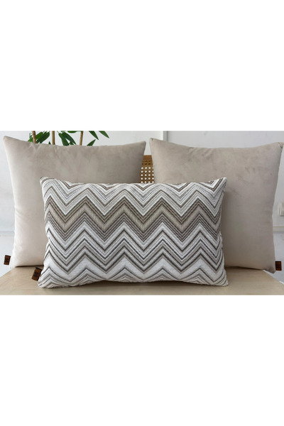 Elanora Home Decorative cushion covers, high-quality woven fabric, set of 3