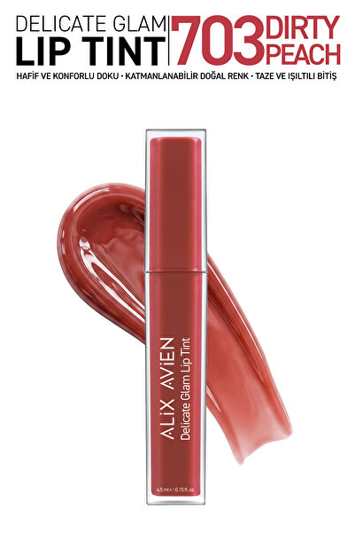 Alix Avien Kalıcı & Suya Dayanıklı Dudak Parlatıcı Tint - Delicate Glam Lip T...