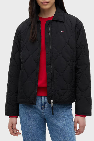 Tommy Jeans Su İtici Kapitoneli Klasik Yaka Mont Kadın MONT DW0DW22909 BDS