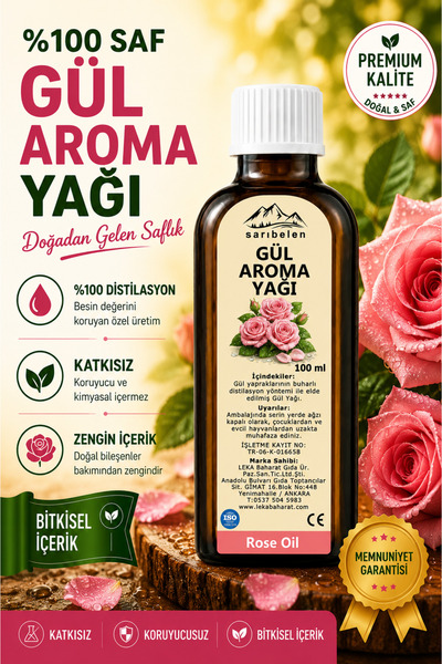 sarıbelen Gül Aroma Yağı 100 ml | %100