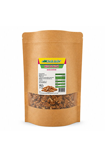 Nucile Dacilor Walnut kernels, quarter pieces, 500 gr ~prod. 2025~ Resealable...