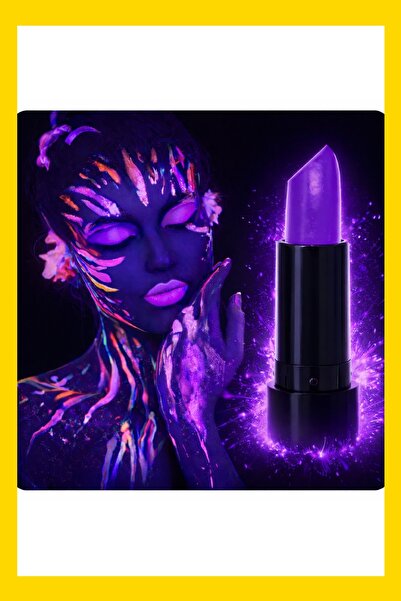 Generic Brand Uv Neon Purple Lipstick Glow in the Dark Makeup Paint
