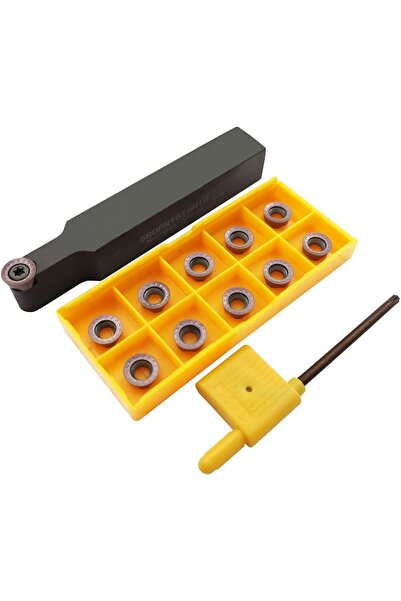 ASZLBYM Set de scule pentru strung cu plăcuțe rotunde indexabile, 11 scule de...