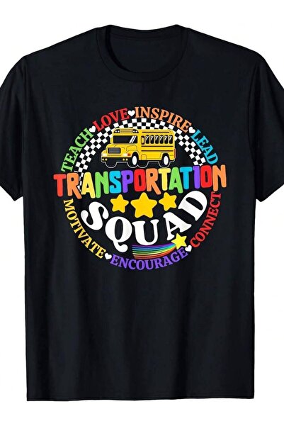 k222 Transportation Back To School Bus Driver Monitor Aide T-Shirt| Vintage C...