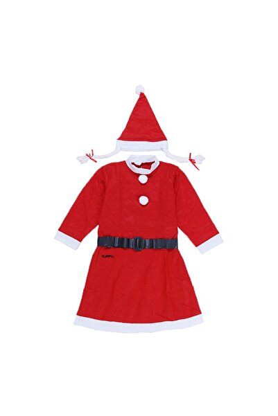 Rao ®   Костюм на Дядо Коледа за момиче, 10-12 години, 3 части, полар
