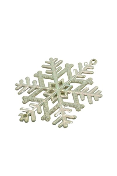 Rao Christmas Tree Ornament, Pearlescent, Snowflake Shape, 8 Cm X 8 Cm, Plastic,