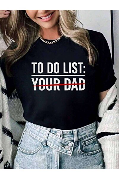 LİNA06 100% Cotton To Do List Your Funny Sarcastic Dad Anime Gift Girls Boys ...