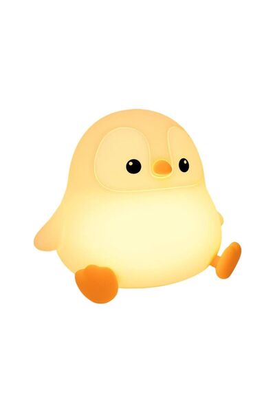 STARSTAR Penguin-shaped children's night light, made of silicone, dimmable, s...