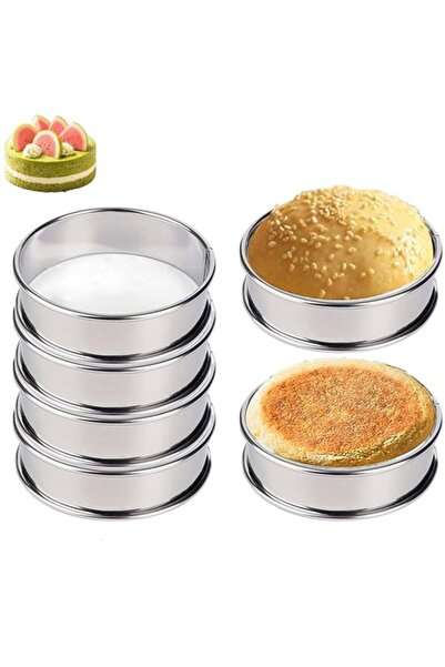 STARSTAR 4-Piece Set Cake Molds - French Muffin Rings & Double-Layer Stainles...