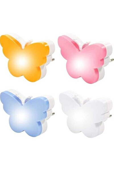 STARSTAR Four-piece LED night light holder set, with light sensor, automatic ...