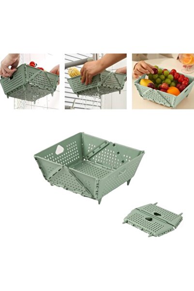 STARSTAR Foldable Kitchen Sieve and Storage Basket for Vegetables and Fruit G...